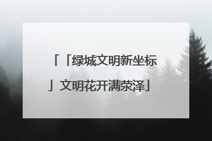 「绿城文明新坐标」文明花开满荥泽