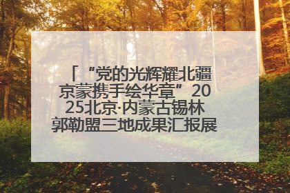 “党的光辉耀北疆 京蒙携手绘华章”2025北京·内蒙古锡林郭勒盟三地成果汇报展系列活动启动