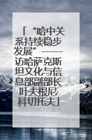 “哈中关系持续稳步发展”——访哈萨克斯坦文化与信息部副部长叶夫根尼·科切托夫