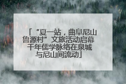 “夏一站，曲阜尼山鲁源村”文旅活动启幕 千年儒学脉络在泉城与尼山间流动