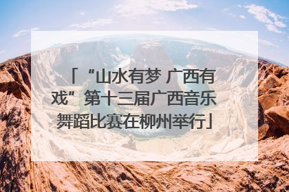 “山水有梦 广西有戏”第十三届广西音乐舞蹈比赛在柳州举行