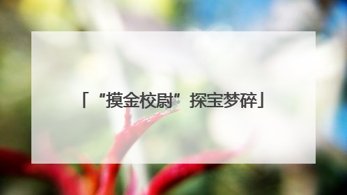 “摸金校尉”探宝梦碎