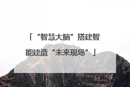 “智慧大脑”搭建智能建造“未来现场”