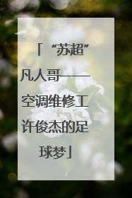“苏超”凡人哥——空调维修工许俊杰的足球梦