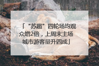 “苏超”四轮场均观众增2倍，上周末主场城市游客量升四成