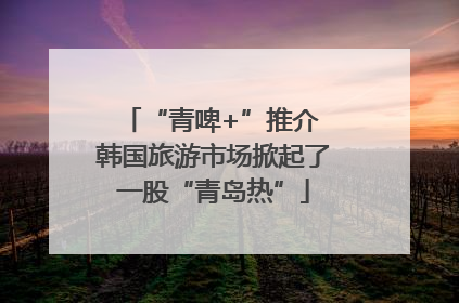 “青啤+”推介 韩国旅游市场掀起了一股“青岛热”