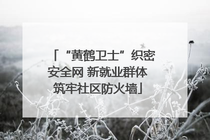 “黄鹤卫士”织密安全网 新就业群体筑牢社区防火墙