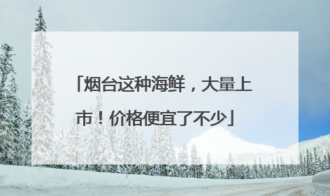 烟台这种海鲜，大量上市！价格便宜了不少