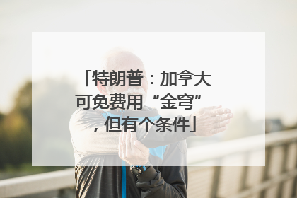 特朗普：加拿大可免费用“金穹”，但有个条件