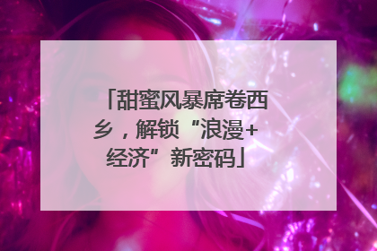 甜蜜风暴席卷西乡，解锁“浪漫+经济”新密码