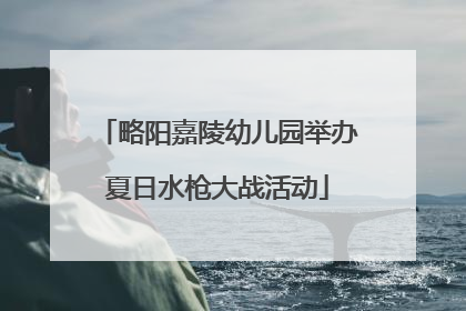 略阳嘉陵幼儿园举办夏日水枪大战活动