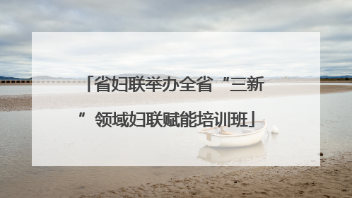 省妇联举办全省“三新”领域妇联赋能培训班