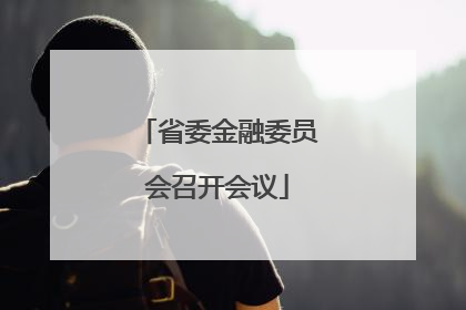 省委金融委员会召开会议