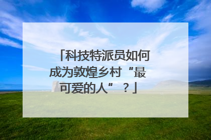 科技特派员如何成为敦煌乡村“最可爱的人”？