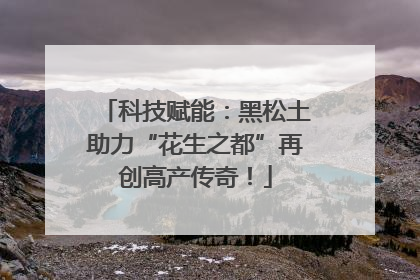 科技赋能：黑松土助力“花生之都”再创高产传奇！
