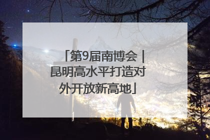 第9届南博会｜昆明高水平打造对外开放新高地