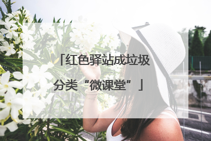 红色驿站成垃圾分类“微课堂”