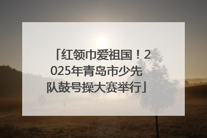 红领巾爱祖国！2025年青岛市少先队鼓号操大赛举行