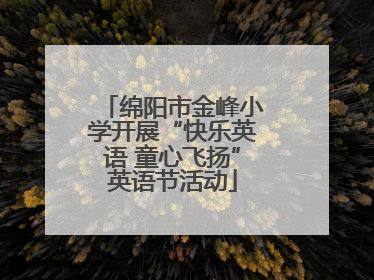 绵阳市金峰小学开展“快乐英语 童心飞扬”英语节活动