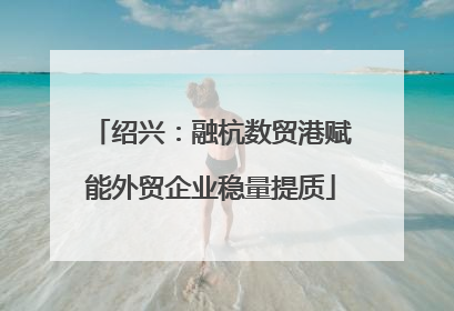 绍兴：融杭数贸港赋能外贸企业稳量提质