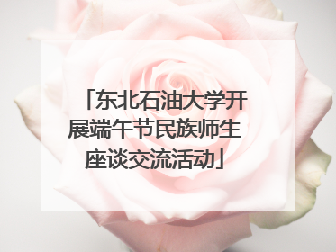 东北石油大学开展端午节民族师生座谈交流活动