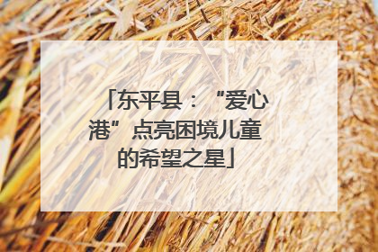 东平县：“爱心港”点亮困境儿童的希望之星