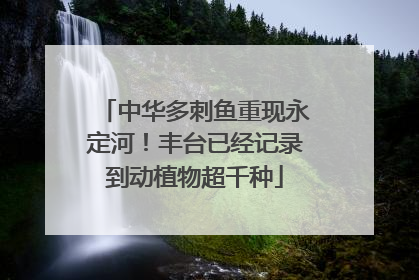 中华多刺鱼重现永定河！丰台已经记录到动植物超千种