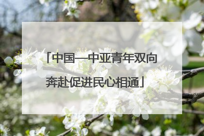 中国—中亚青年双向奔赴促进民心相通