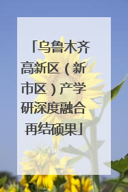 乌鲁木齐高新区（新市区）产学研深度融合再结硕果