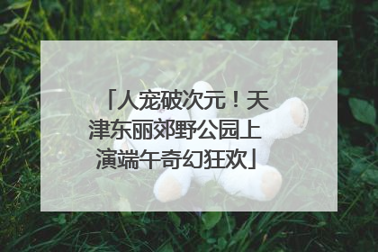 人宠破次元！天津东丽郊野公园上演端午奇幻狂欢