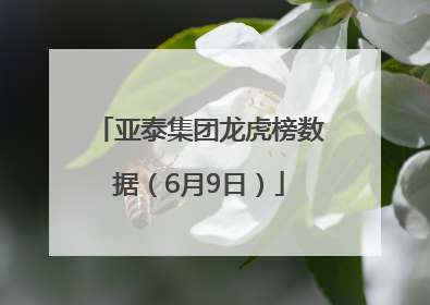 亚泰集团龙虎榜数据（6月9日）