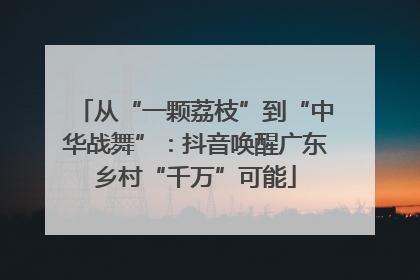 从“一颗荔枝”到“中华战舞”：抖音唤醒广东乡村“千万”可能