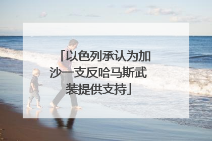 以色列承认为加沙一支反哈马斯武装提供支持
