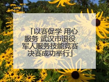 以赛促学 用心服务 武汉市退役军人服务技能竞赛决赛成功举行
