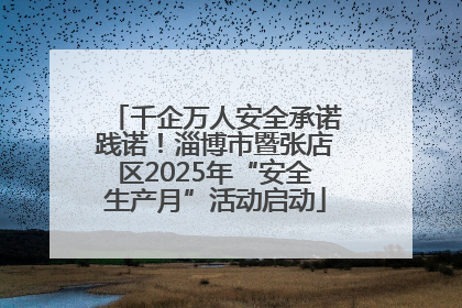 千企万人安全承诺践诺！淄博市暨张店区2025年“安全生产月”活动启动