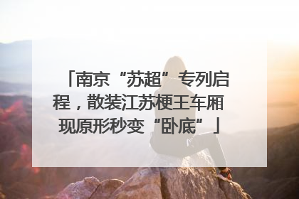 南京“苏超”专列启程，散装江苏梗王车厢现原形秒变“卧底”