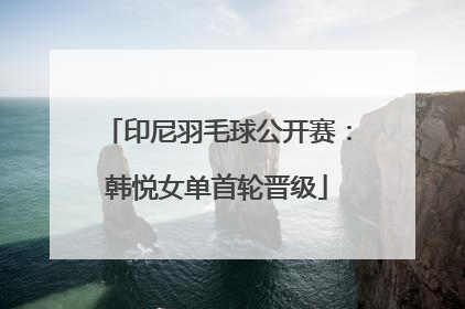 印尼羽毛球公开赛：韩悦女单首轮晋级