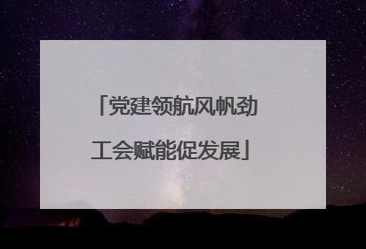 党建领航风帆劲 工会赋能促发展