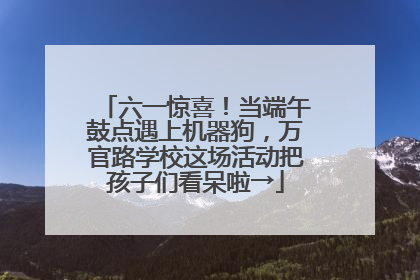 六一惊喜！当端午鼓点遇上机器狗，万官路学校这场活动把孩子们看呆啦→