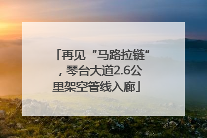 再见“马路拉链”，琴台大道2.6公里架空管线入廊