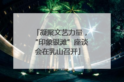 凝聚文艺力量，“印象银滩”座谈会在乳山召开