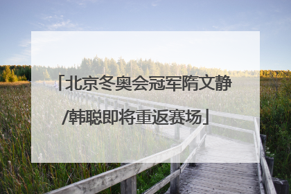 北京冬奥会冠军隋文静/韩聪即将重返赛场