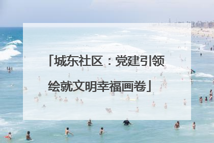 城东社区：党建引领绘就文明幸福画卷