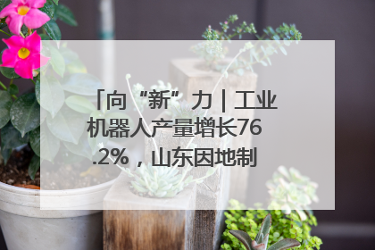 向“新”力｜工业机器人产量增长76.2%，山东因地制宜发展新质生产力