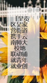 呈贡区吴家营街道携手云南师大 校地联动铺就青年就业创业路