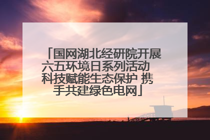 国网湖北经研院开展六五环境日系列活动 科技赋能生态保护 携手共建绿色电网