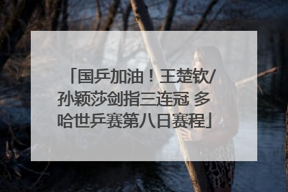 国乒加油！王楚钦/孙颖莎剑指三连冠 多哈世乒赛第八日赛程