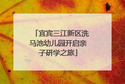 宜宾三江新区洗马池幼儿园开启亲子研学之旅