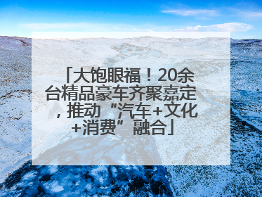 大饱眼福！20余台精品豪车齐聚嘉定，推动“汽车+文化+消费”融合
