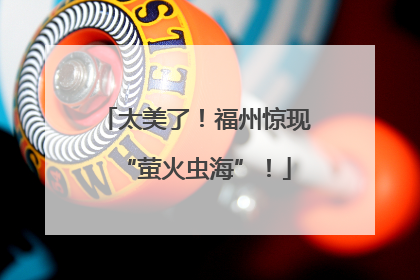 太美了！福州惊现“萤火虫海”！